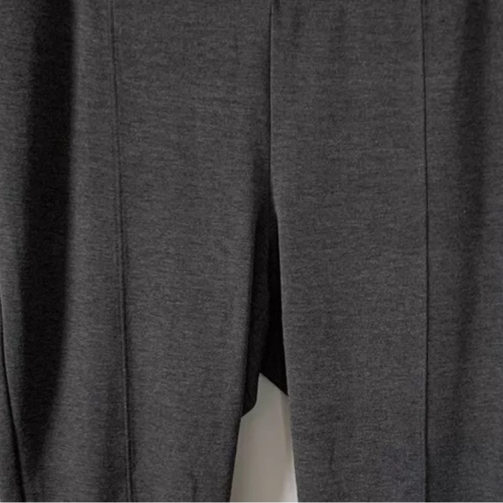 Medium Old Navy Women's Ponte Pants Elastic Waist Mid Rise Gray Ankle - Picture 2 of 13